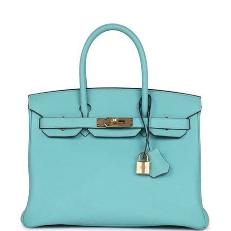 Hermes Birkin Bleu Atoll 